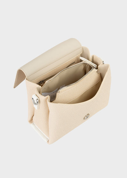 Borsa con tracolla Alexia Piccola in pelle sintetica ad effetto tessuto