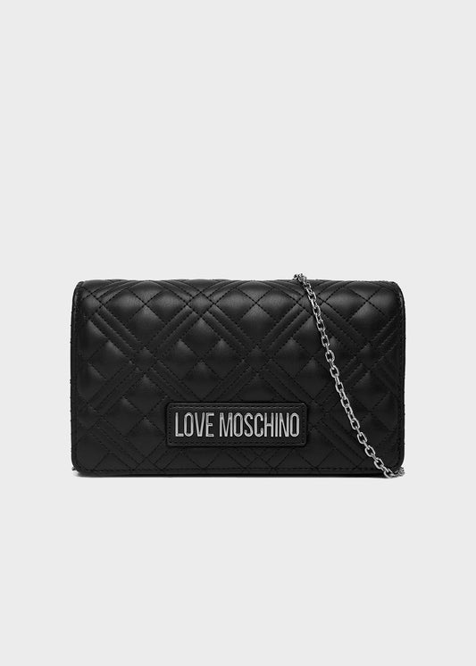 Borsa a tracolla con logo frontale