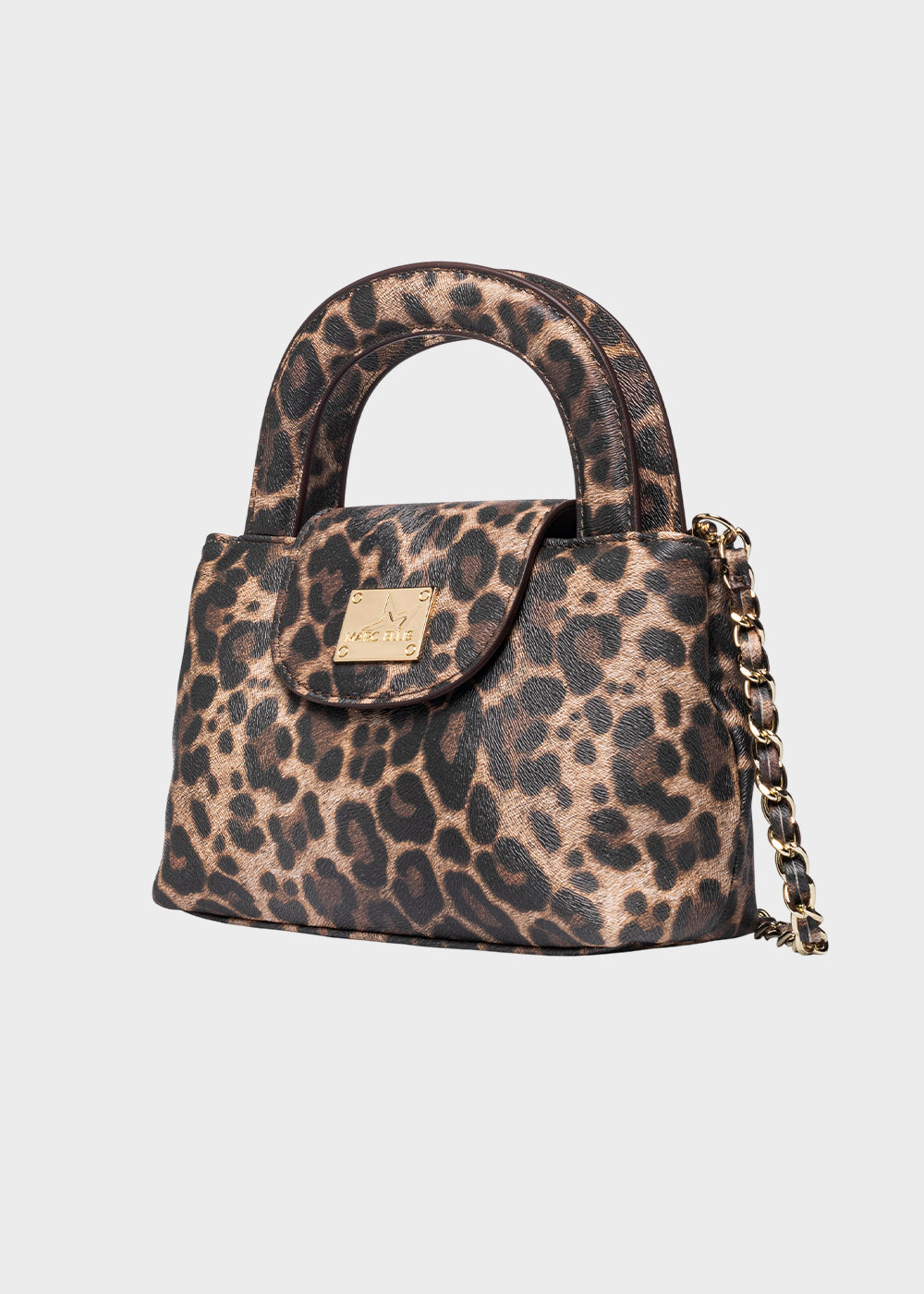 Borsa a mano Jayla Leopard con tracolla