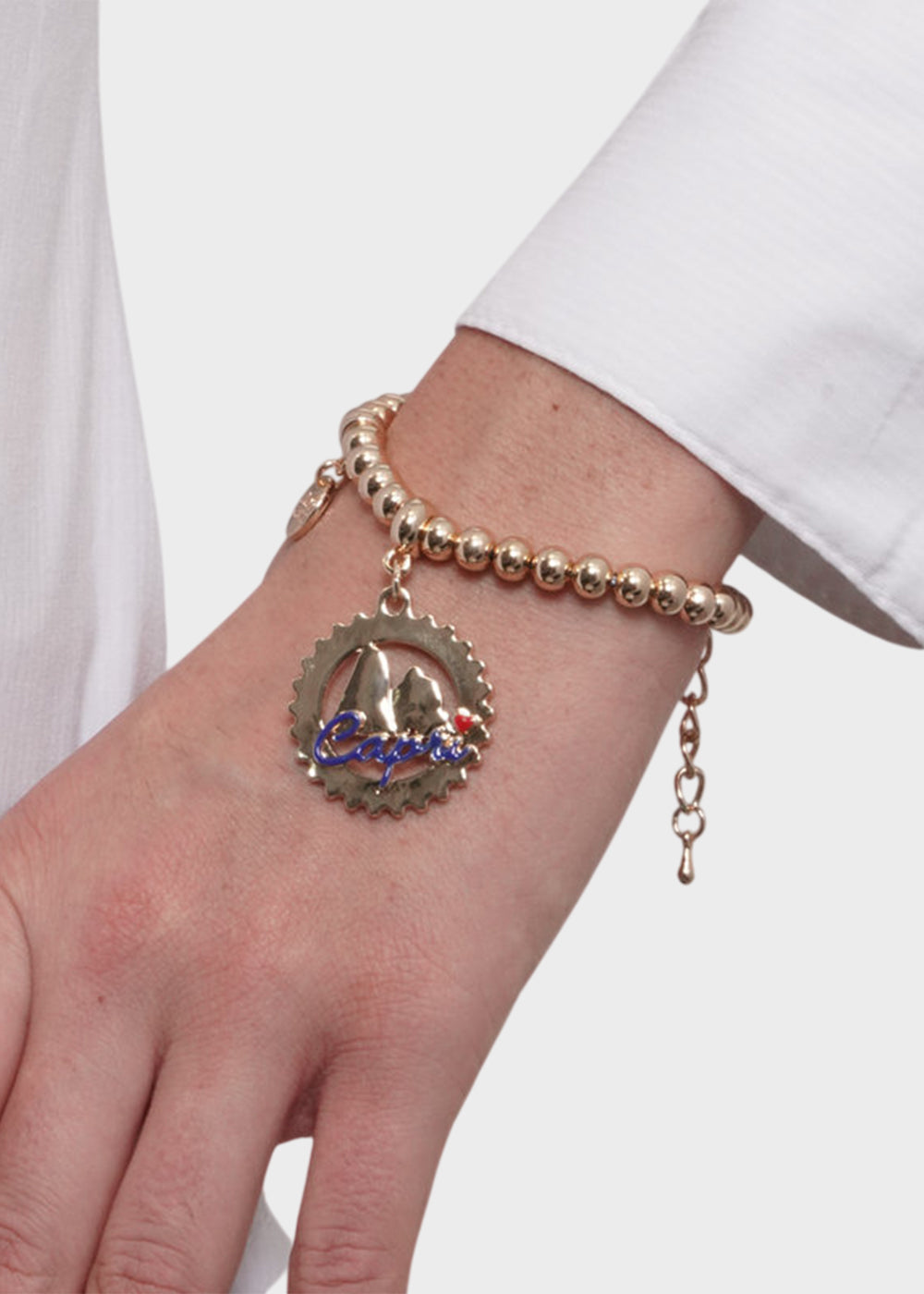 Bracciale in Metallo color oro Faraglioni e Capri