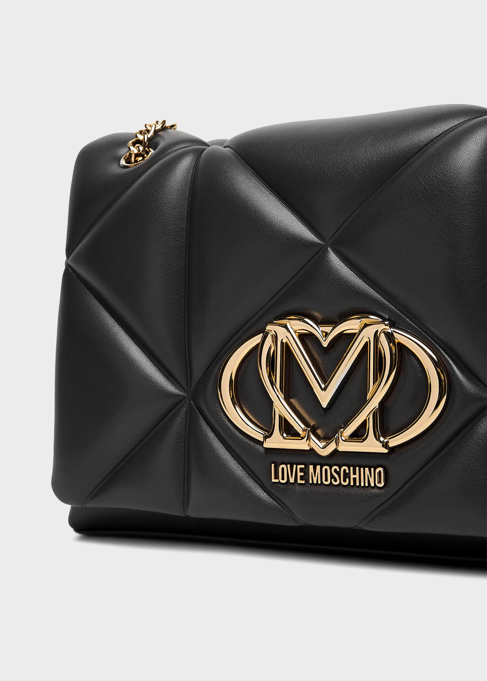 Borsa da spalla con logo frontale