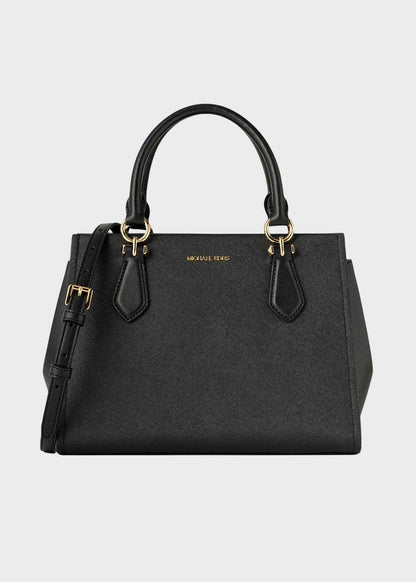 Borsa a mano Marilyn media con tracolla, in pelle saffiano