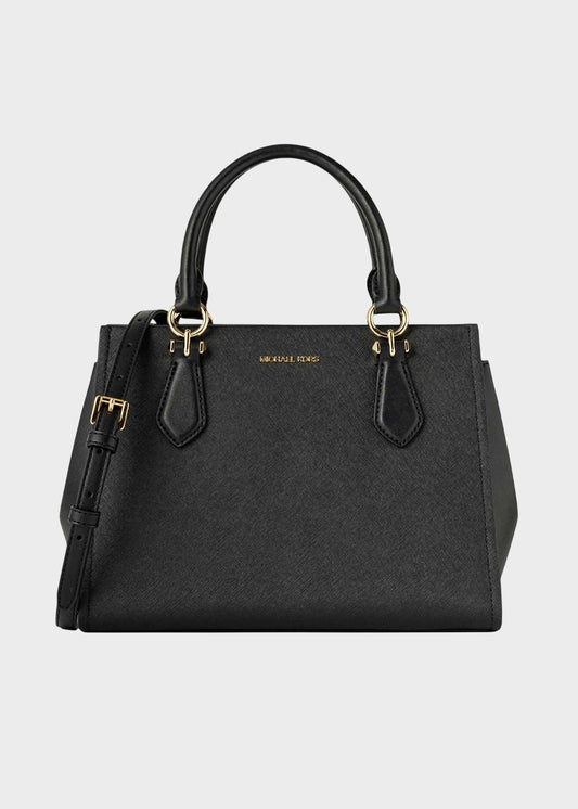 Borsa a mano Marilyn media con tracolla, in pelle saffiano