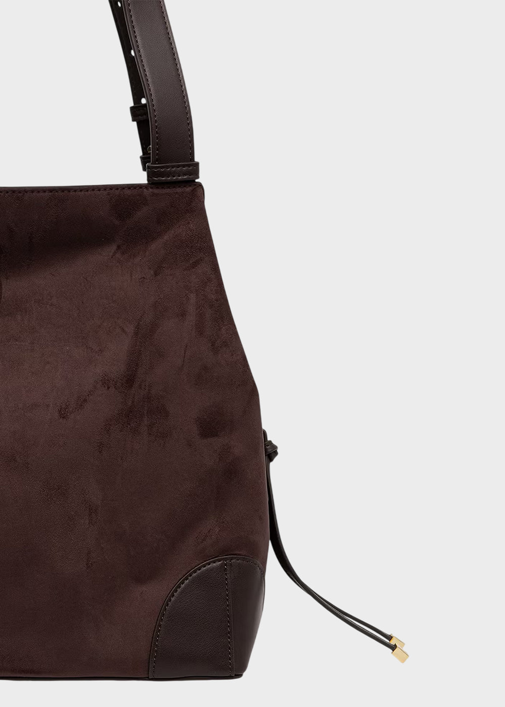 Borsa a spalla grande Alice in camoscio sintetico-4