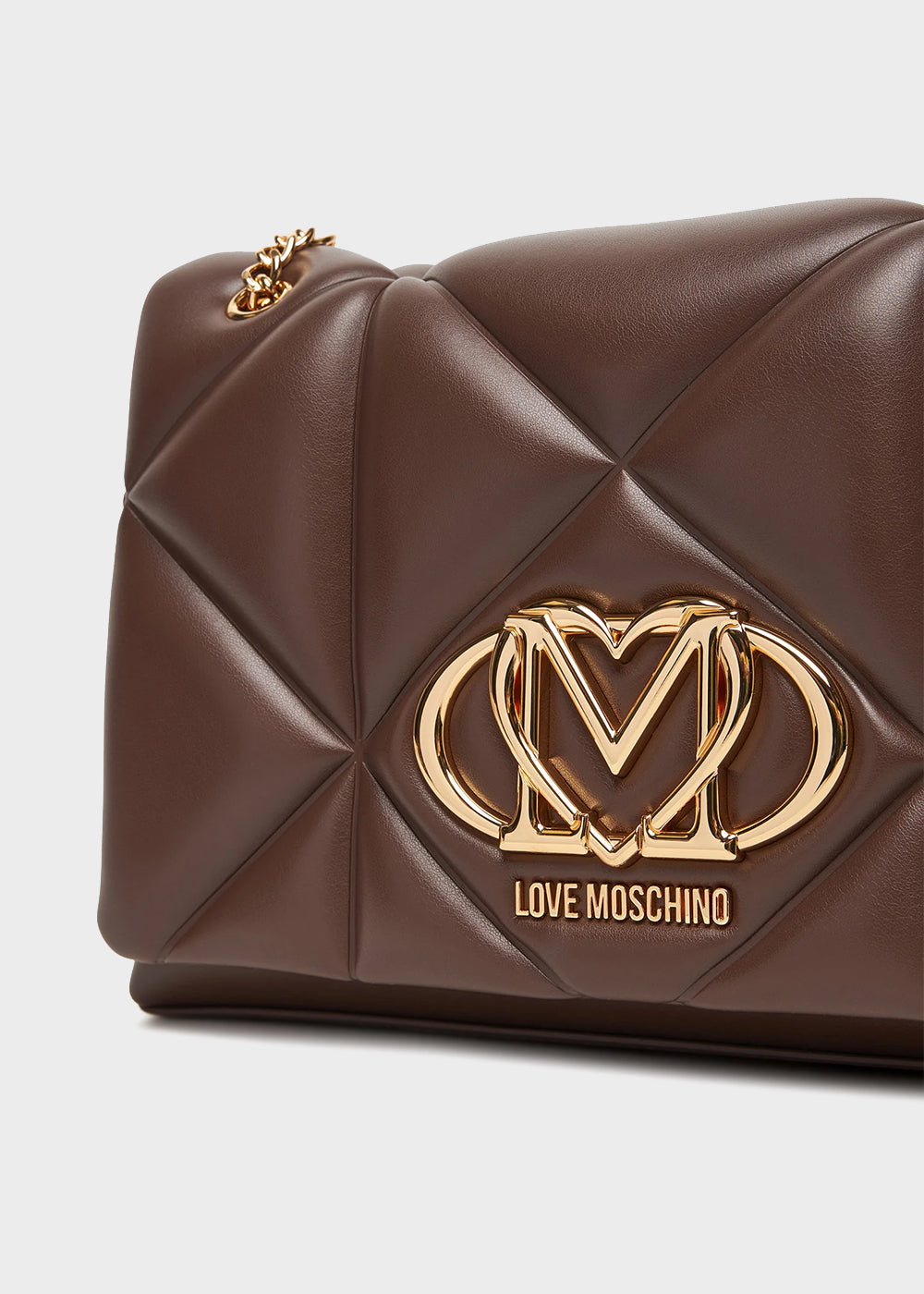 Borsa da spalla con logo frontale