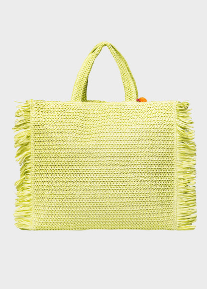 Borsa da Mare Buby S.Claire L in effetto rafia, con tracolla