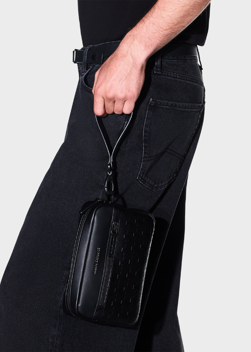 Pochette da polso Phil con logo all over