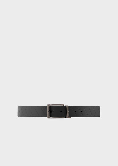 Cintura con Placca, reversibile (3,3 cm)