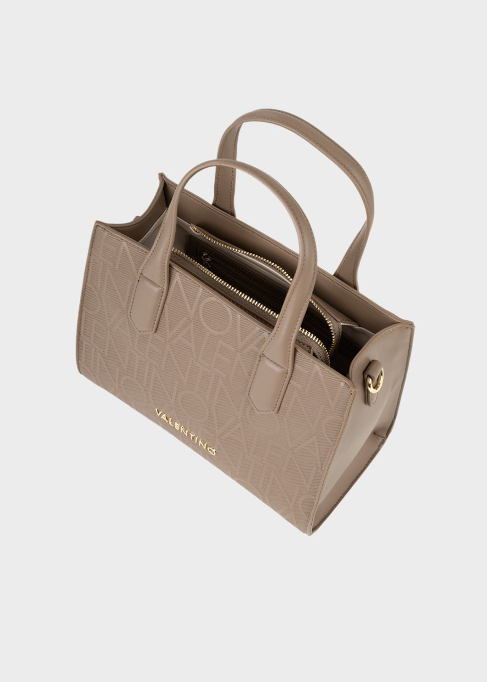 Borsa a mano Ginevra Re con tracolla e logo all over-3
