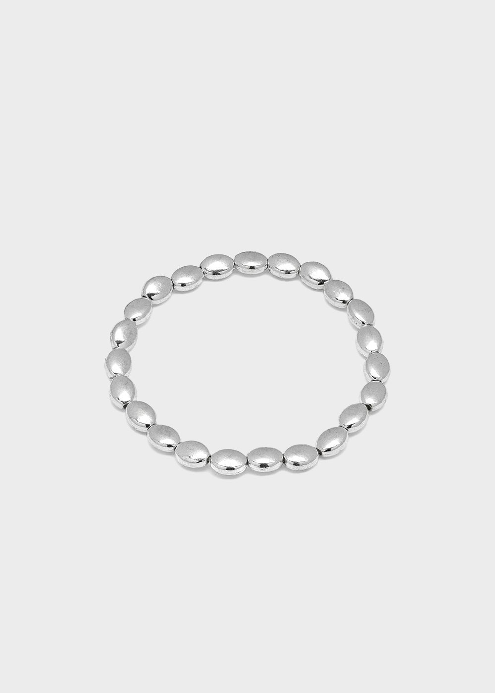 Elastic Bracelet with Domed Ovals