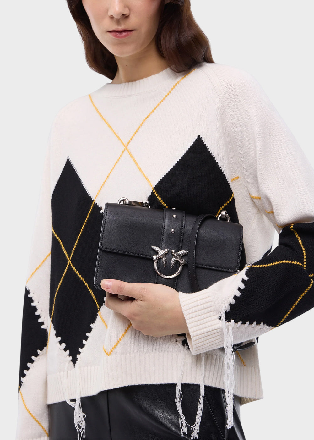 Borsa a tracolla piccola Love Bag One in pelle New Buckle-2