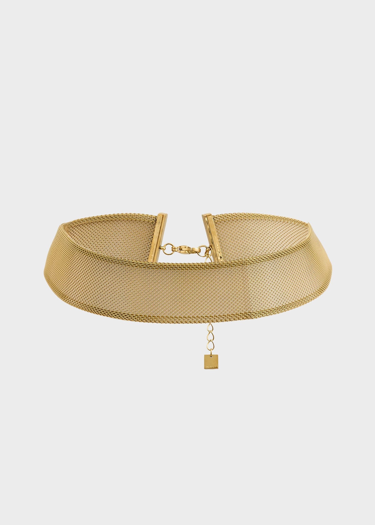 Collana choker in mesh in acciaio inossidabile