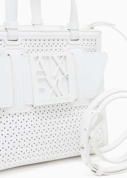 Borsa a mano con tracolla Susie Perforation Tote M