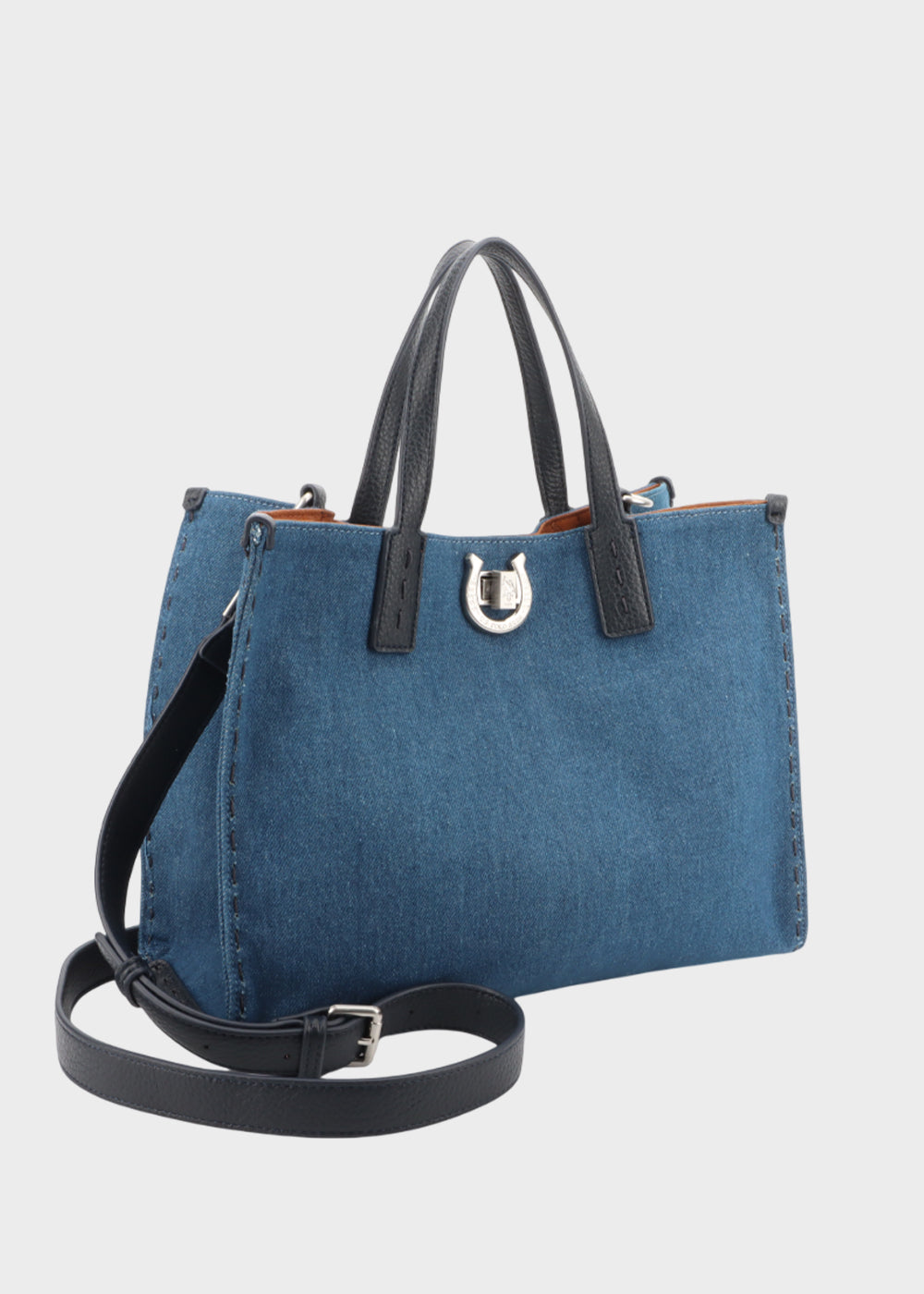 Borsa a mano Middleton D. con tracolla, in denim