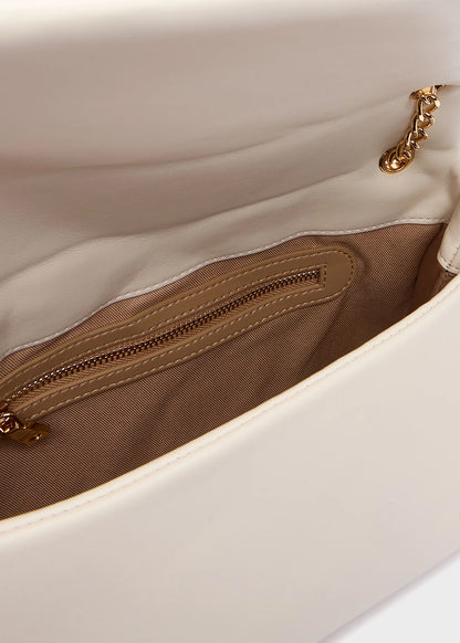 Borsa da spalla con logo frontale