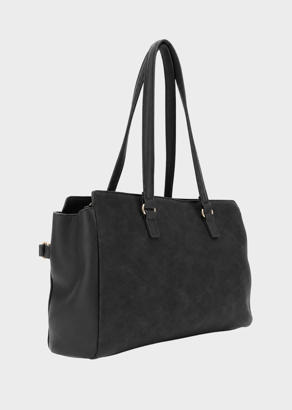 Borsa da spalla in effetto camoscio-3