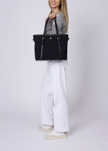 Houston Shopping Bag in fabric with logo