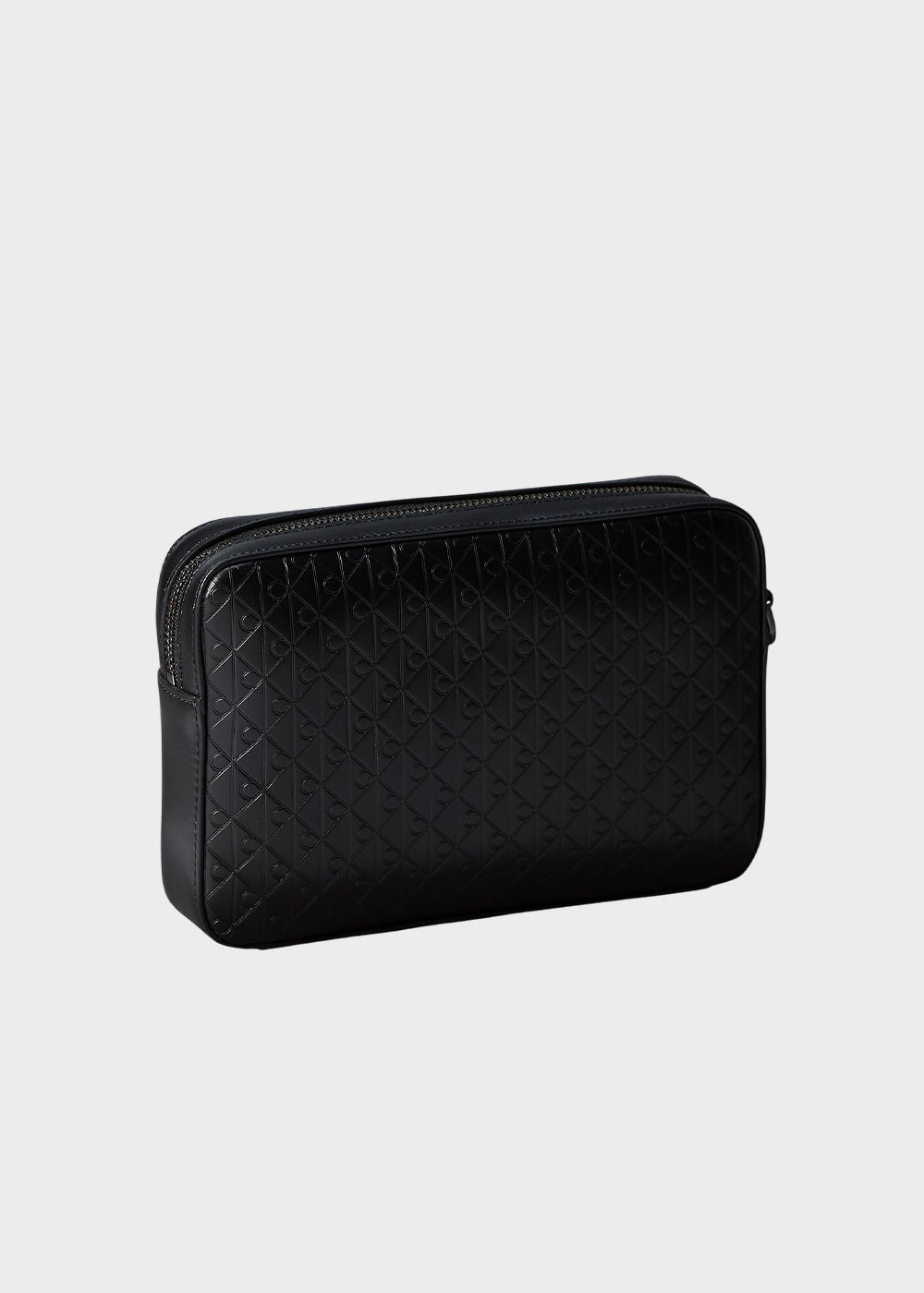 Pochette con emblem logo all-over