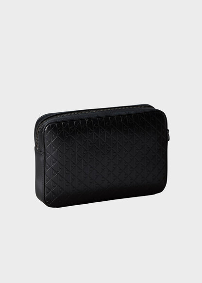 Pochette con emblem logo all-over