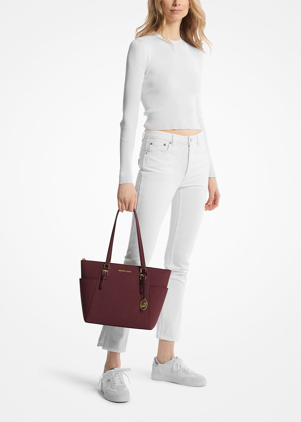 Borsa da spalla Charlotte grande con logo