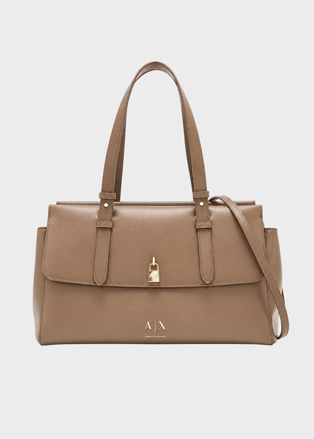 Borsa shopping Taylor Tote L con lucchetto decorativo e tracolla-1