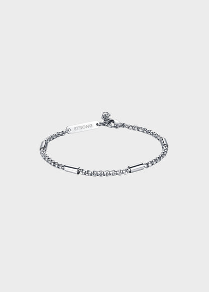 Bracciale Ripple catena veneziana rotonda in acciaio