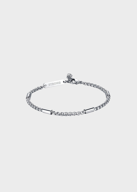 Bracciale Ripple catena veneziana rotonda in acciaio