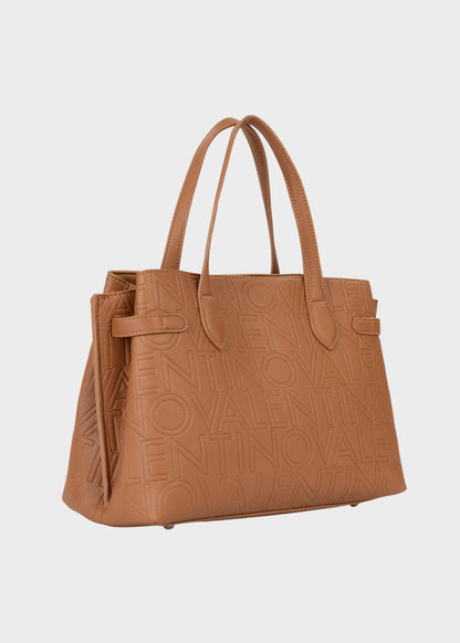 Borsa a mano con tracolla Pansy con logo all over