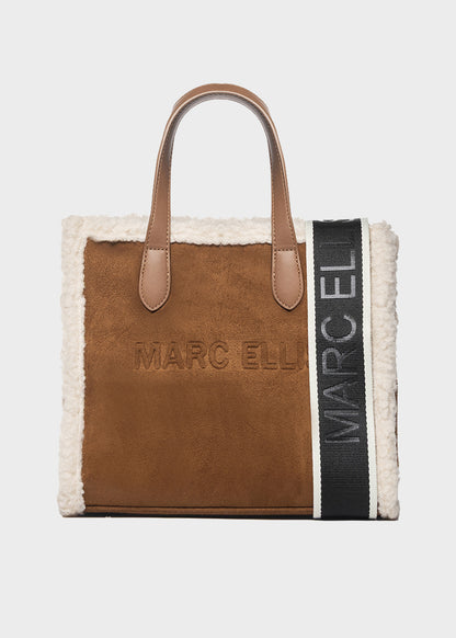 Buby Suede M Soft Handbag with Shoulder Strap