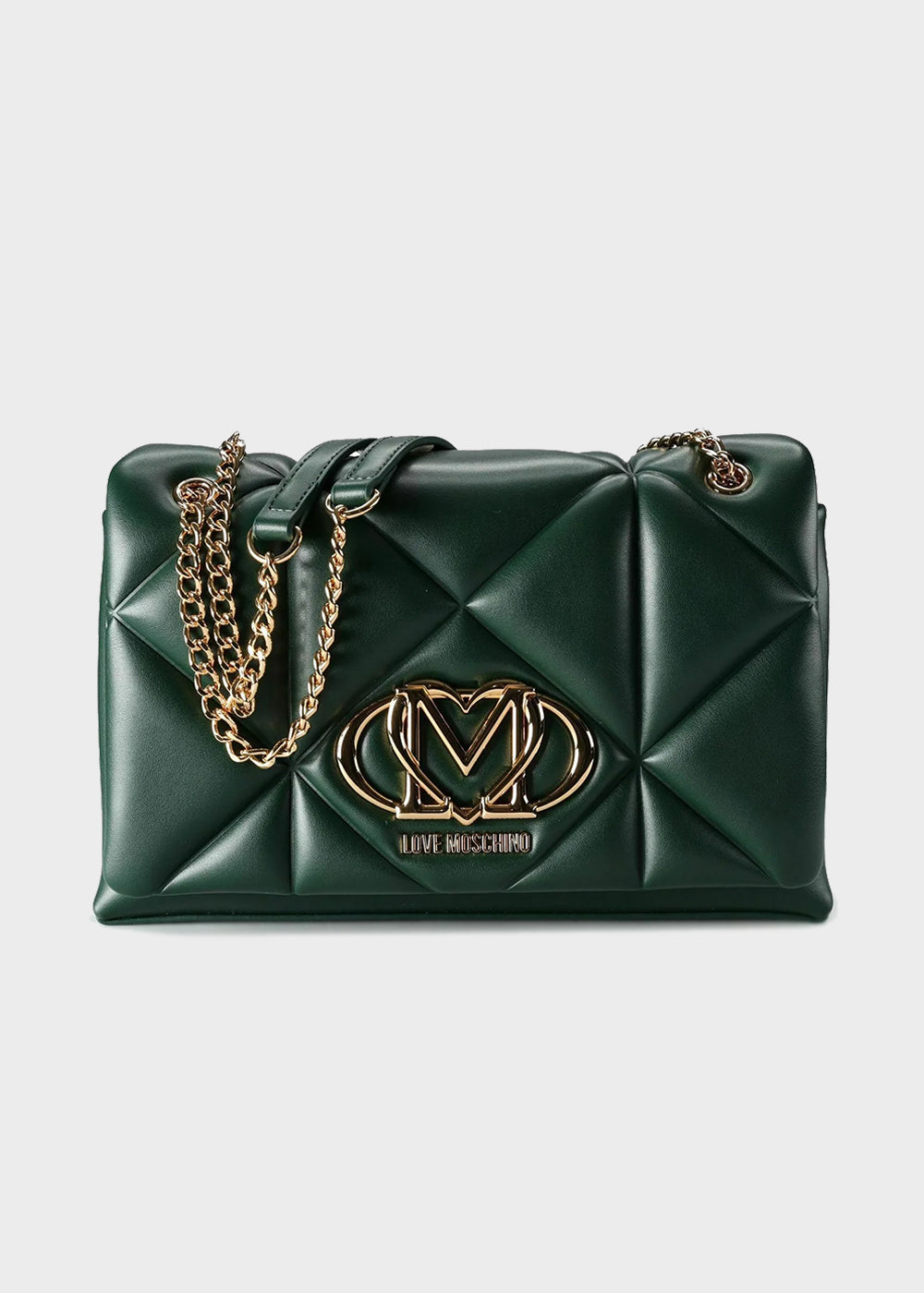 Borsa da spalla con logo frontale