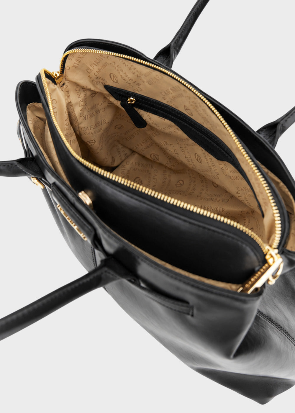 Borsa da spalla con tracolla e tasche anteriori e posteriori-4
