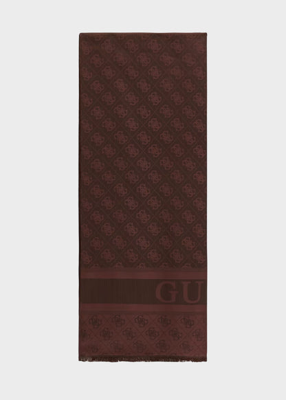 Foulard Samantha con logo all over (70 x 180 cm)