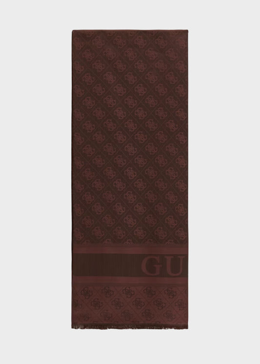 Foulard Samantha con logo all over (70 x 180 cm)