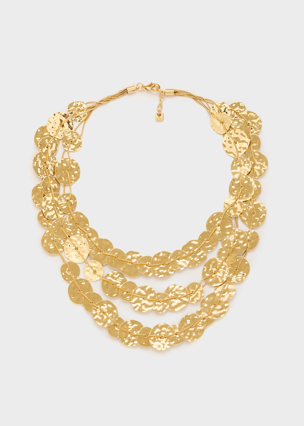 Collana Misha multifilo con elementi oro