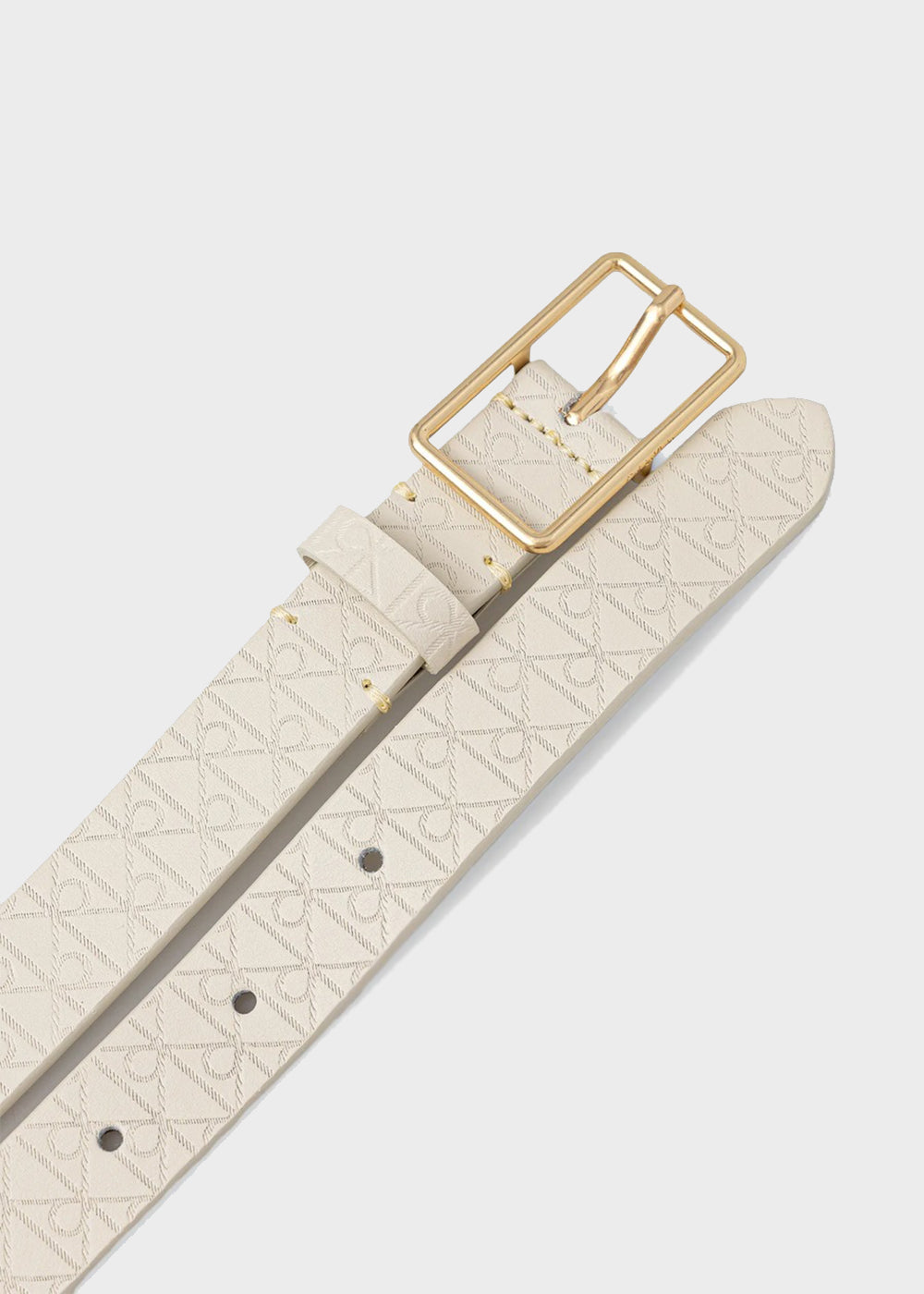 Leather belt with logo (2.5 cm)