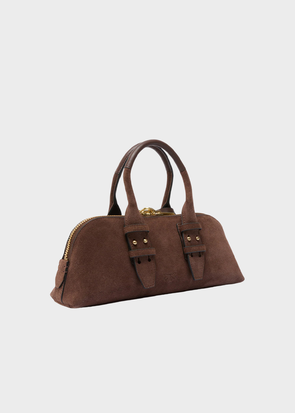 Borsa a mano Escape Bag piccola con tracolla, in pelle scamosciata-3