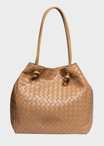 Borsa a spalla Bryanna Plait con trama ad effetto intreccio