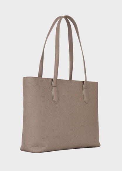 Borsa da spalla Pansy con logo all over