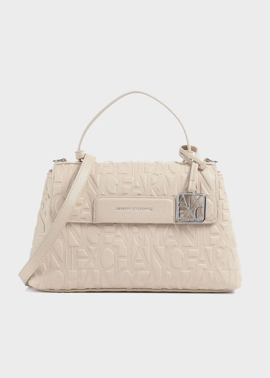 Liz Pebble shoulder bag with all-over logo