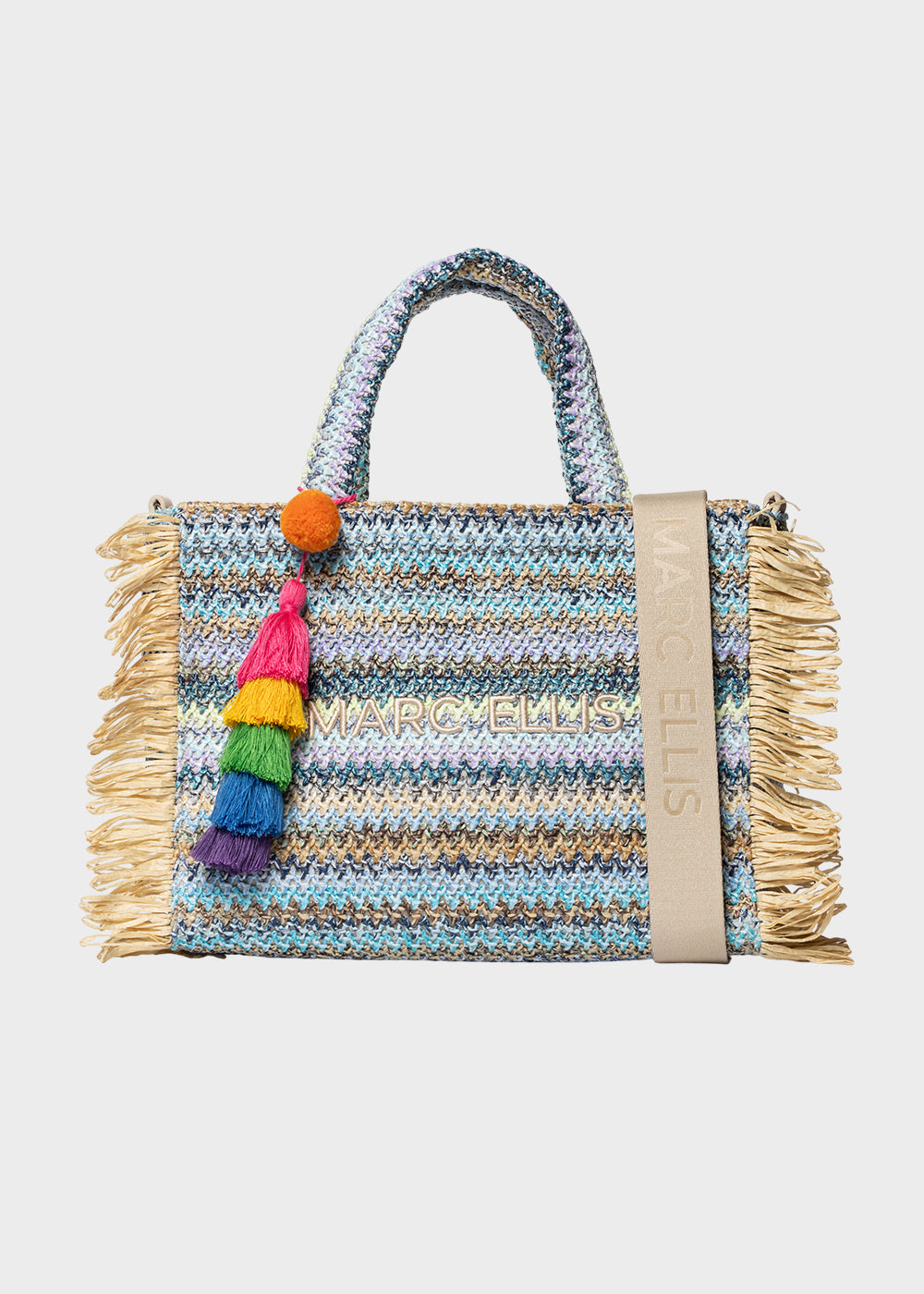 Borsa da Mare Buby S.Claire M in effetto rafia, con tracolla
