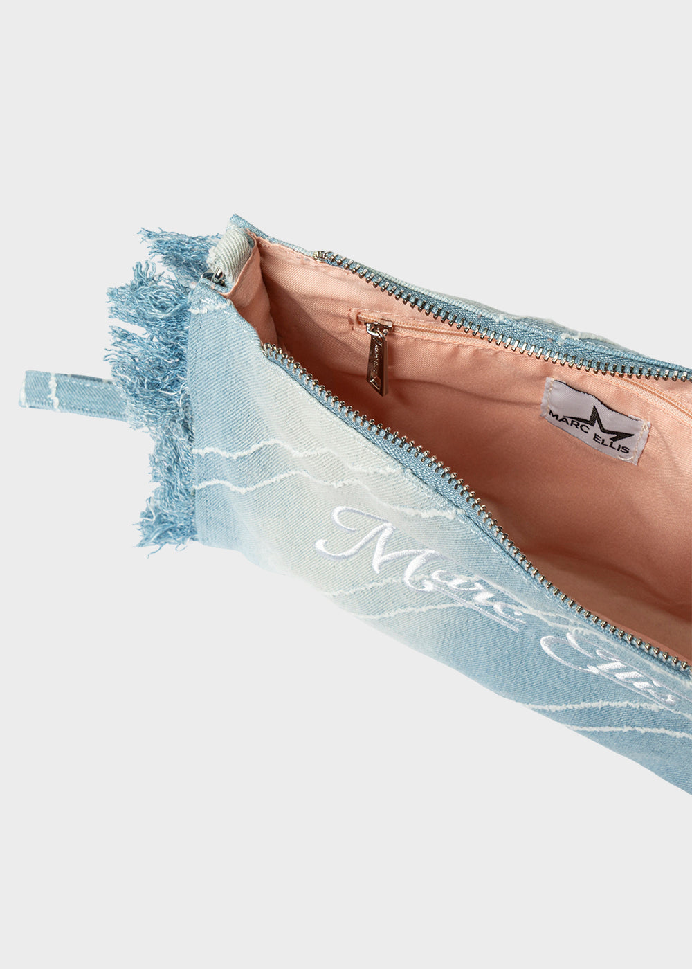 Pochette da Mare Buby S.Miquel in denim con manico da polso