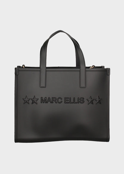 Flat Go handbag with shoulder strap and removable clutch