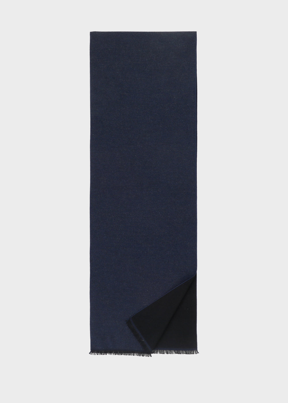 Sciarpa doppio colore blu/grigio e nero