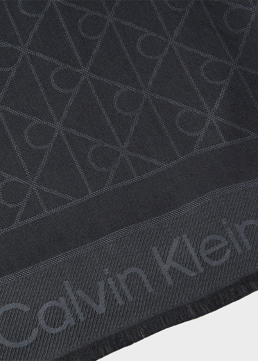 Sciarpa morbida con logo tono su tono