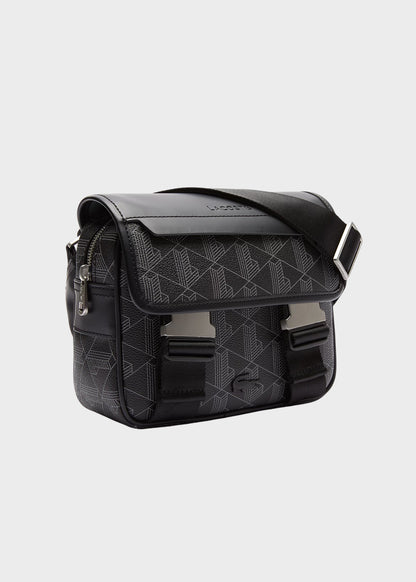 Borsa a tracolla The Blend con patta e doppio gancio monogram