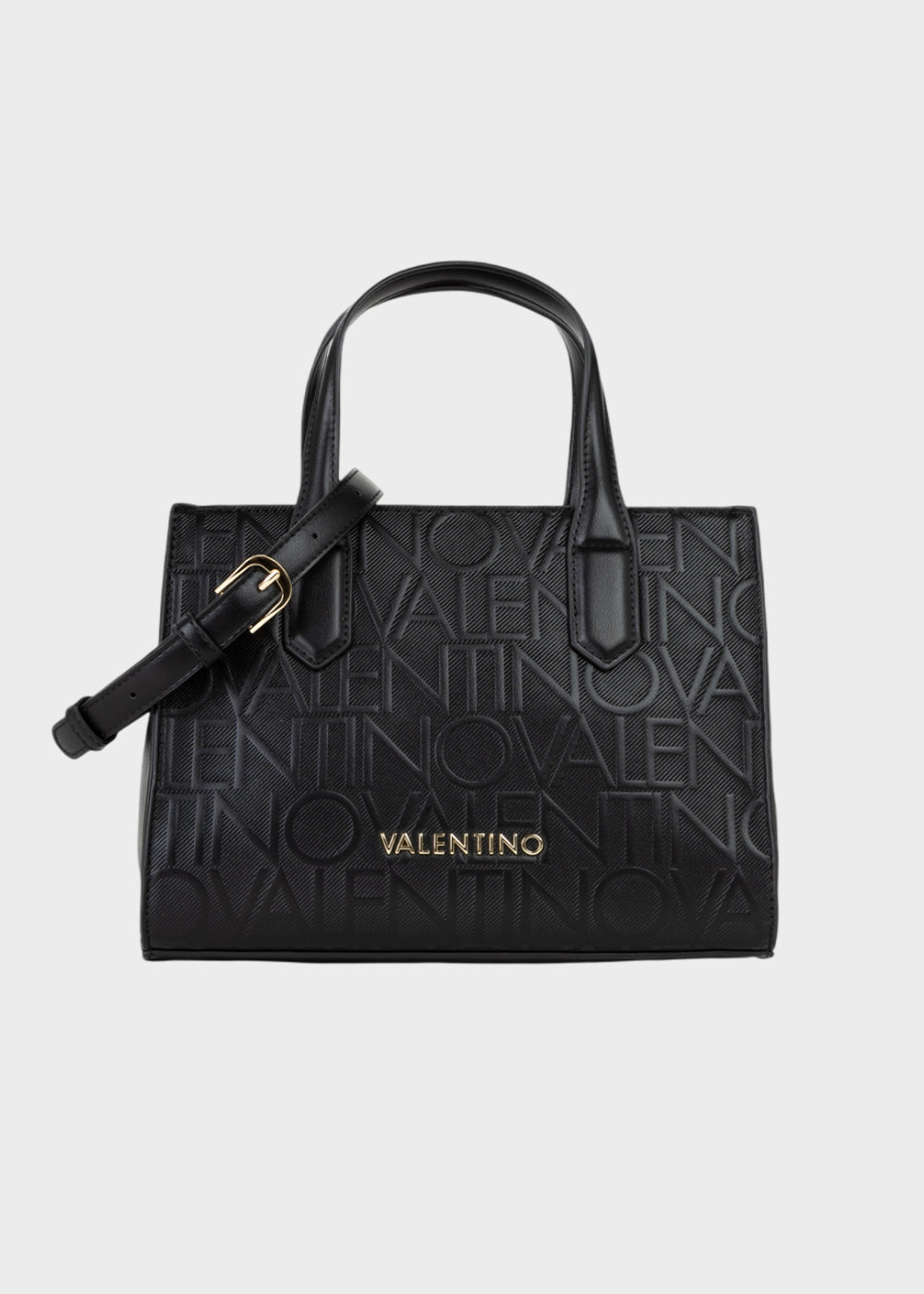 Borsa a mano Ginevra Re con tracolla e logo all over