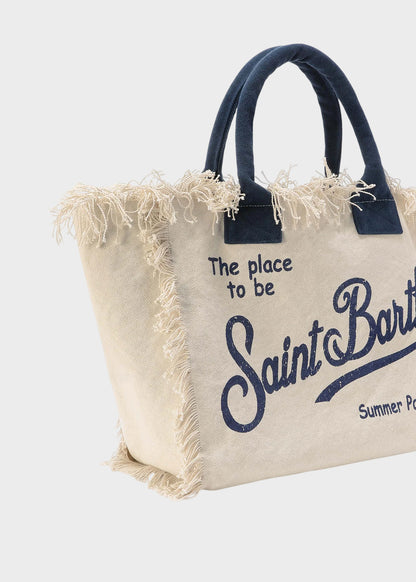 Borsa da mare grande Vanity in canvas