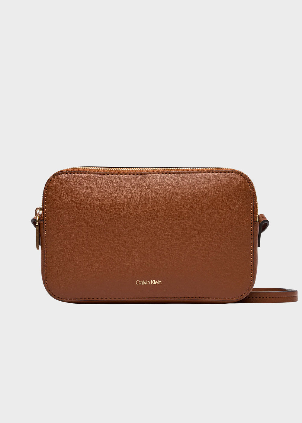 Borsa a tracolla con logo laminato