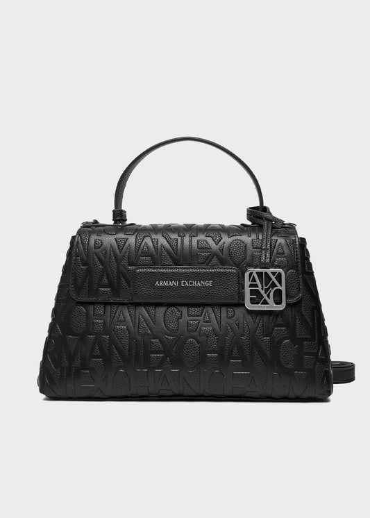 Liz Pebble shoulder bag with all-over logo
