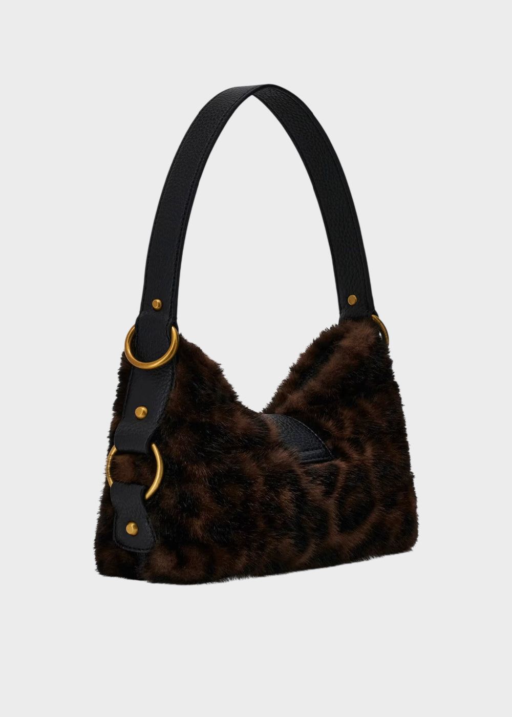 Borsa a spalla Camden Mini in pelliccia sintetica-4